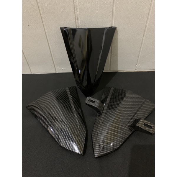 panel dasi buta plat nomor depan karbon Beat 2020 carbon Original honda