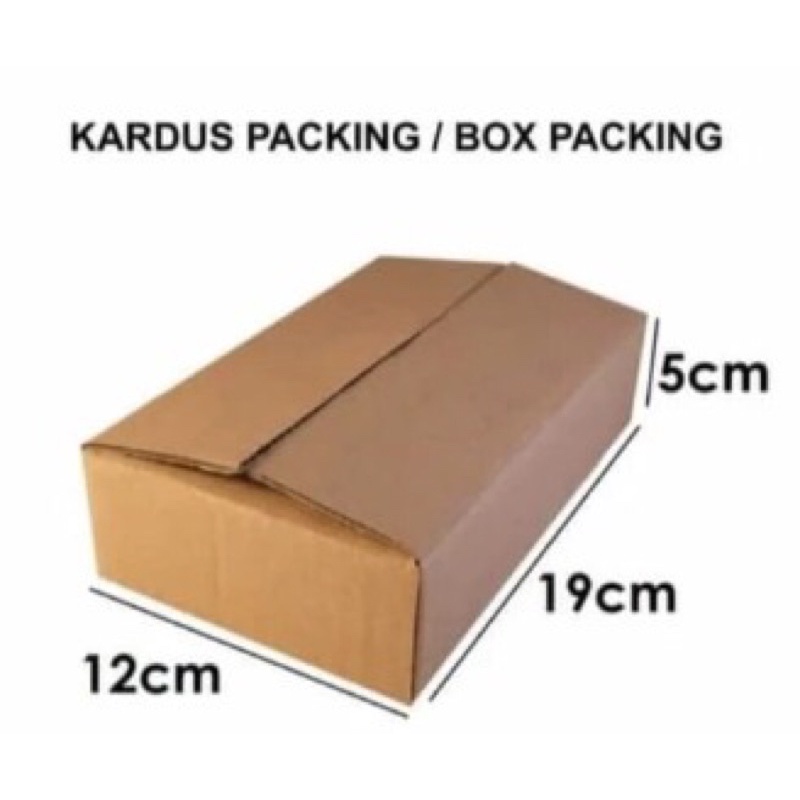 

Box Kardus Ukuran 19 x 12 x 5 Polos Murah!!