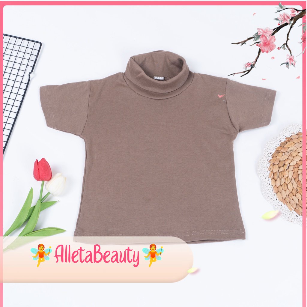 AB✓ Kaos Turtleneck anak perempuan / Atasan anak perempuan 1-7 tahun / Atasan anak turtle neck