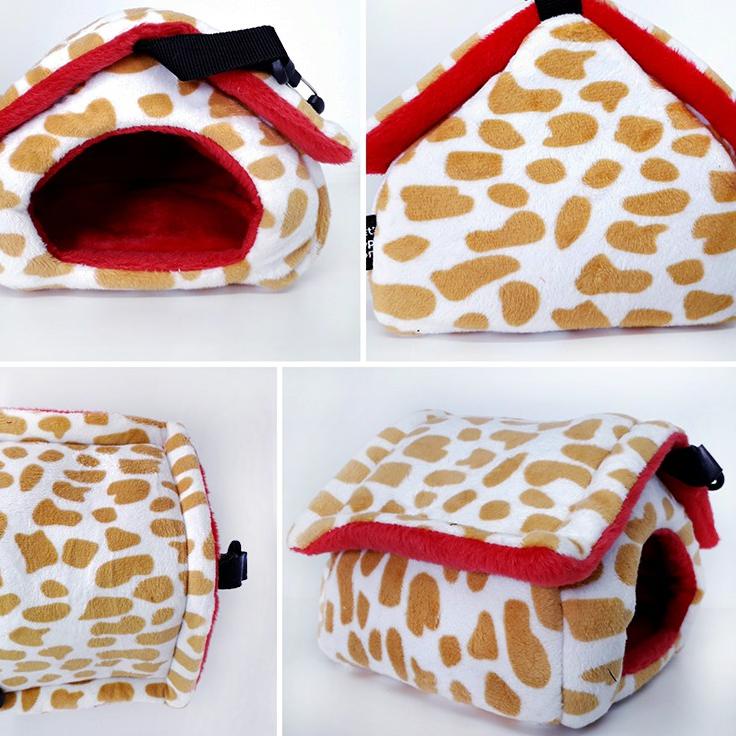 Trendy  SLEEPING POUCH SUGAR GLIDER BENTUK RUMAH / TEMPAT TIDUR SUGAR GLIDER / HIDING POUCH SUGAR GL