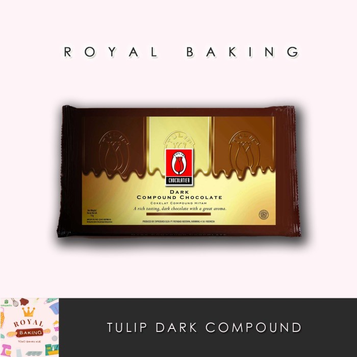 

tulip dark chocolate compound 1 kg