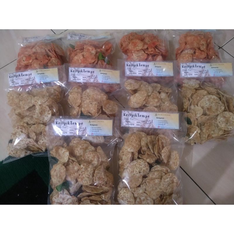 

Keripik Tempe Aci 250 gram murah gurih dan renyaah