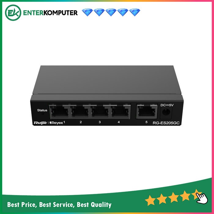 Ruijie RG-ES205GC 5Port Gigabit Switch