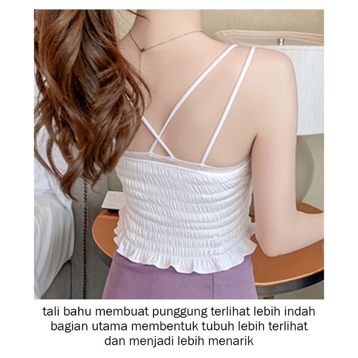 CJBH-2168 TINO-TINO TANKTOP BRA LACE FLORAL PEARL KOREA/ATASAN WANITA KOREA / BRA WANITA IMPORT
