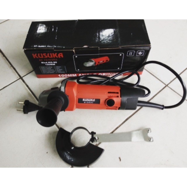 paket 2 item gerinda kusuka + adaptor chainsaw yukido termurah