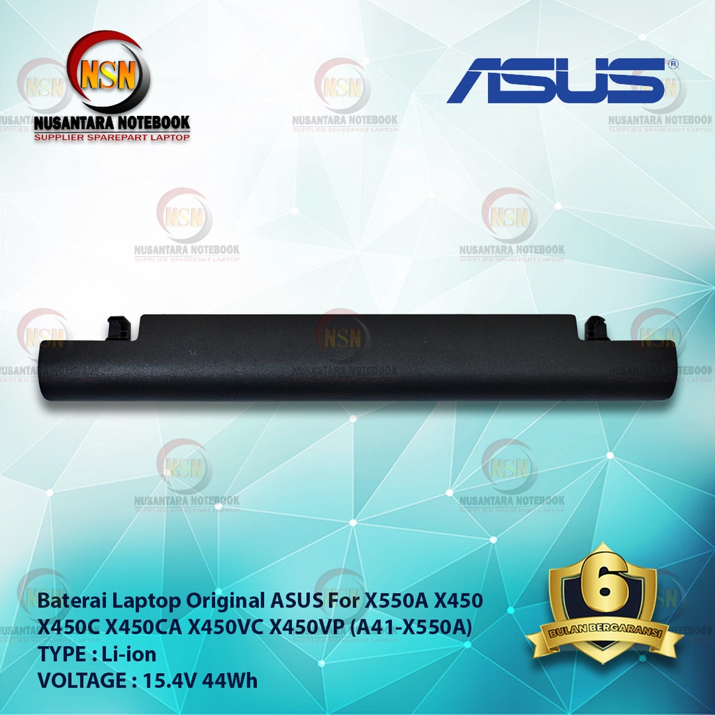 Baterai Original Asus A450 A550 X450 X550A F450 X452 15V 44Wh