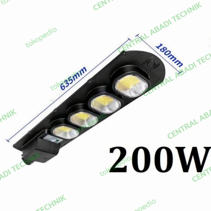 LAMPU JALAN PJU LED 200WATT TENAGA SURYA