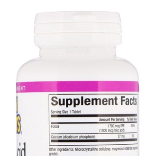 Natural Factors Folic Acid 1000 mcg 90 Tablets