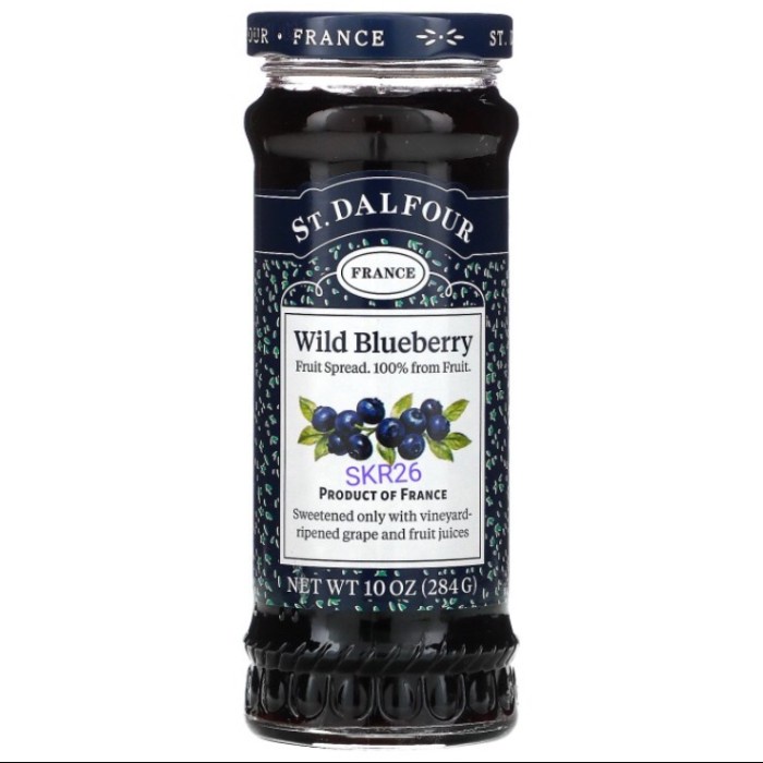 

TERBARU St Dalfour Fruit Spread - Wild Blueberry 284 g