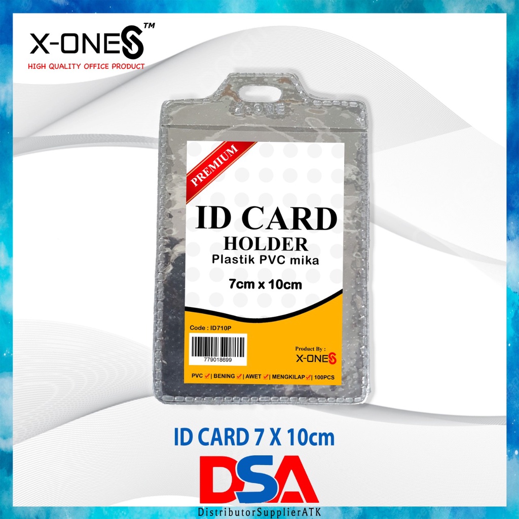 

DSA - PLASTIK MIKA ID CARD / NAME TAG 7 x 10 CM TEGAK / MIKA PORTRAIT X-ONE