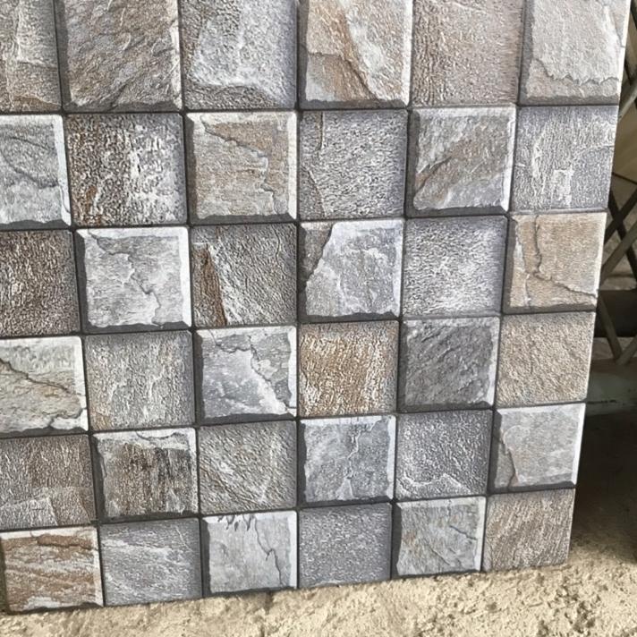 Terlaris keramik 40x40 kasar-timbul/ keramik motif batu/ keramik garasi/ keramik lantai kamar mandi/