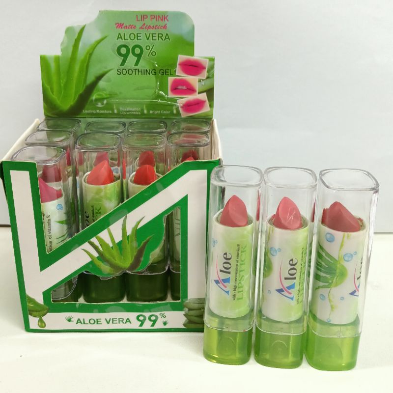 Lip Pink Iman Of Noble Lipstick Aloevera isi 12 - Perbok