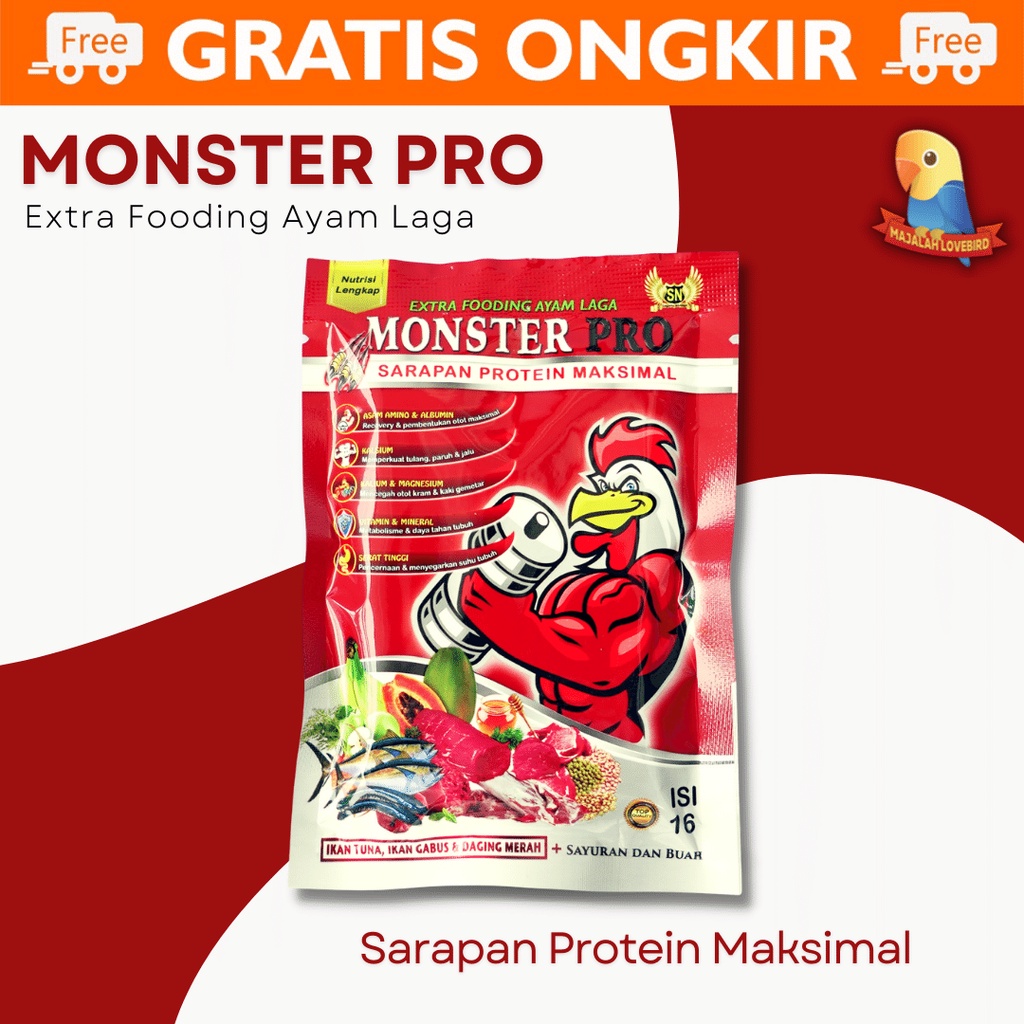 Jual Monster Pro Jamu Ayam Sasana Ngapak Penambah Stamina Ayam Jago