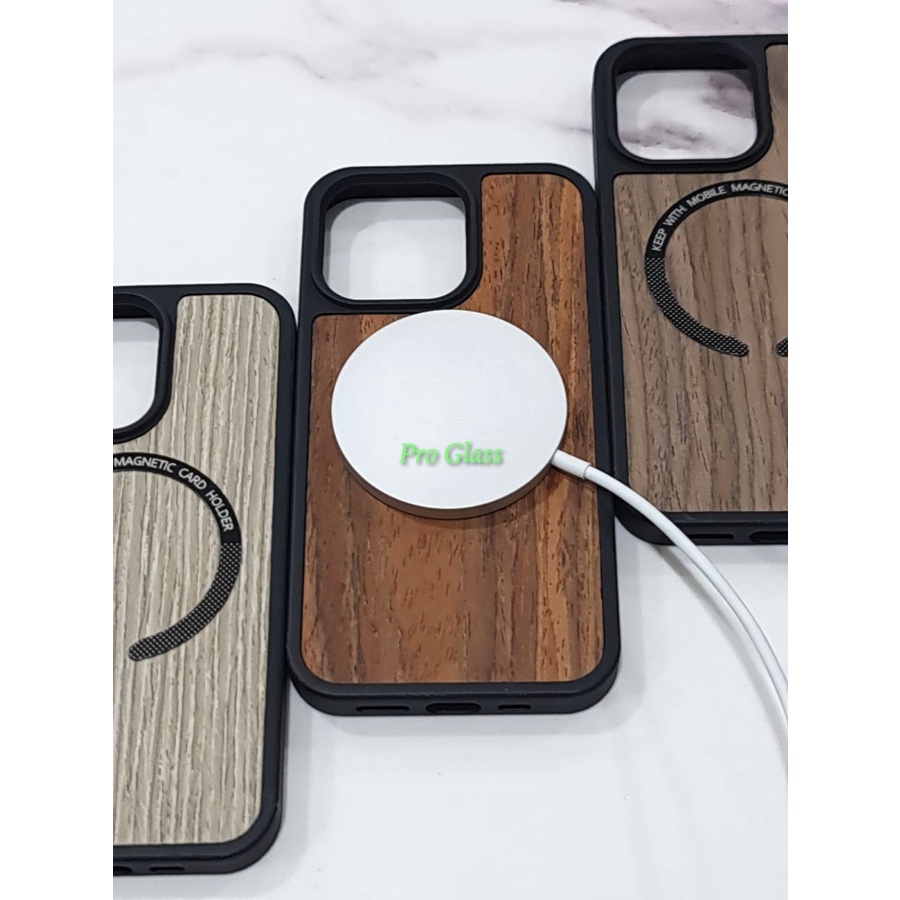C146 Iphone 11 11 PRO 11 PRO MAX 12 12 PRO 12 PRO MAX 13 13 PRO 13 PRO MAX 14 14 PLUS 14 PRO 14 PRO MAX Premium Wooden Case with Magsafe Wood