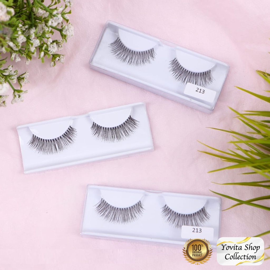 Bulu Mata Palsu Natural Varian 213. Fake Eyelash Handmade Premium