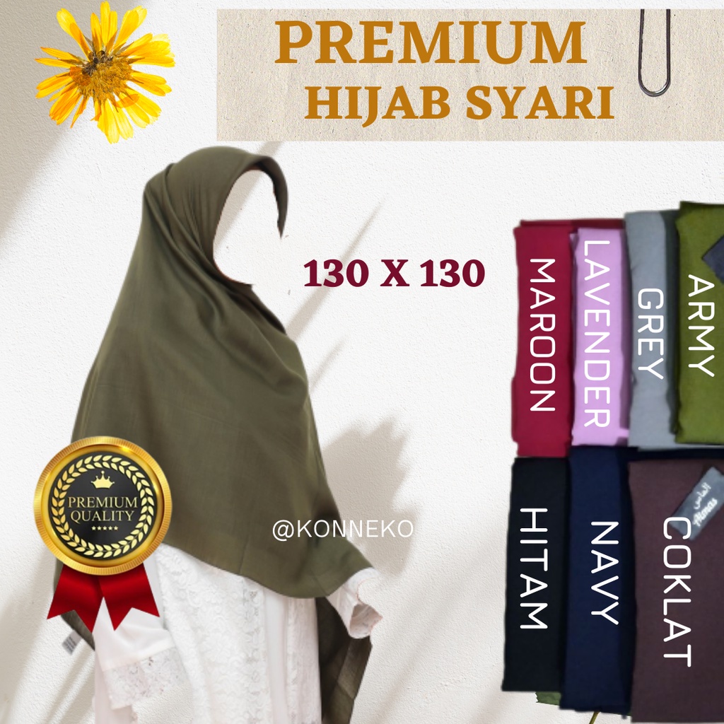 Hijab Segiempat woolpeach Polos Hijab Jumbo 130x130 cm Almas Kualitas Premium muslim / fashion musli
