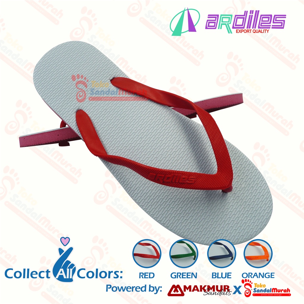 Toko Sendal Murah - Sandal Jepit Ardiles Model Klasik / Sandal Jepit Ardiles Uk 6 - 12 / Sandal Jepit Tali Warna - Warni / Sandal Jepit Nyaman Murah [Toko Sendal Murah M 05 Ardiles Lapis]