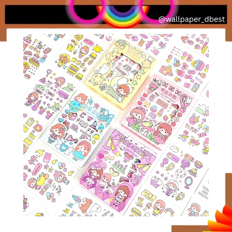 

Sticker Deco Aesthetic Momo Stiker Anti Air Tumblr DIY Hp Stiker Motif Kartun Lucu ala Korea Dekorasi Buku Diary Memo Journal Catatan Harian Anak Sekolah Alat Tulis Bahan Kertas Washi Bisa Untuk gift box Scrapbook Journaling @wallpaper_dbest