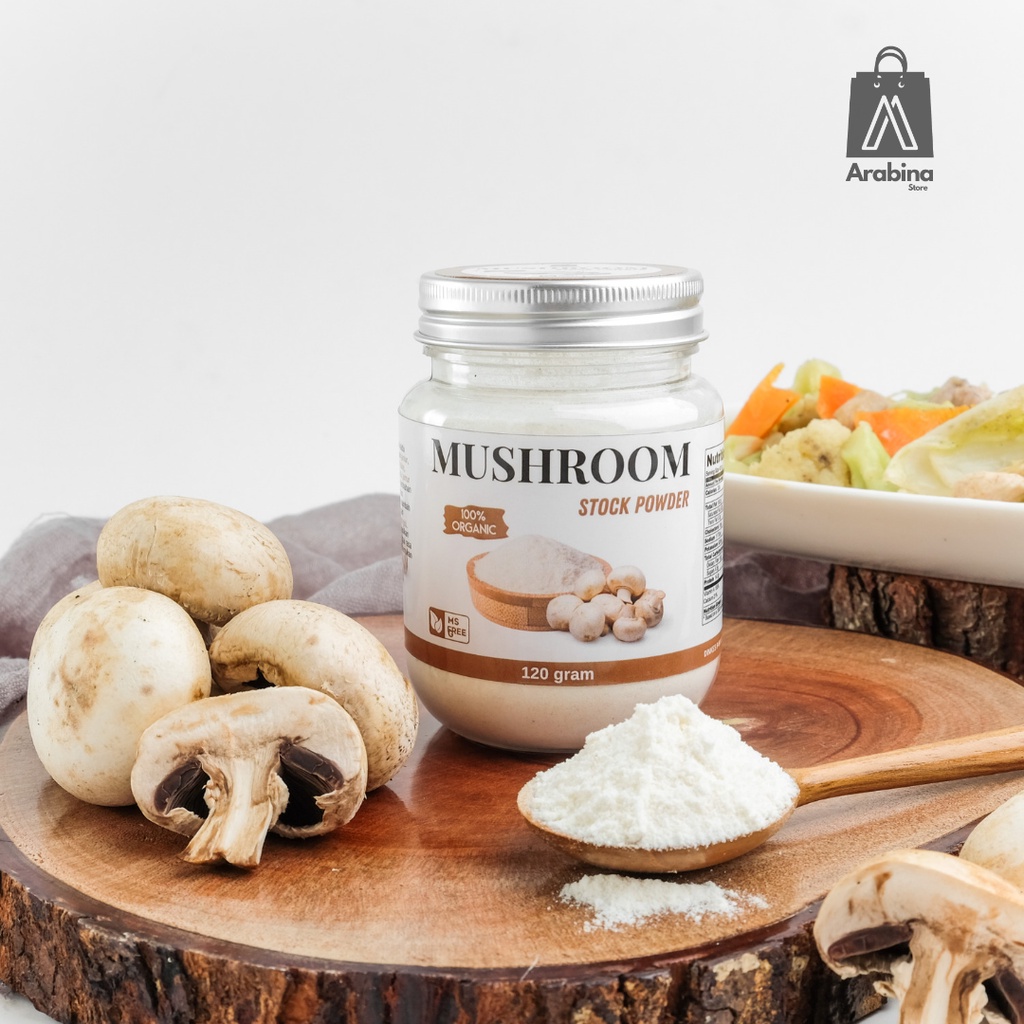 Kaldu Jamur Organik Non MSG Bumbu Penyedap Rasa Mushroom Seasoning Powder