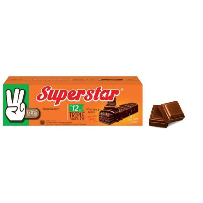 

BARU Superstar Triple Wafer Chocolate 12 x 18 gr