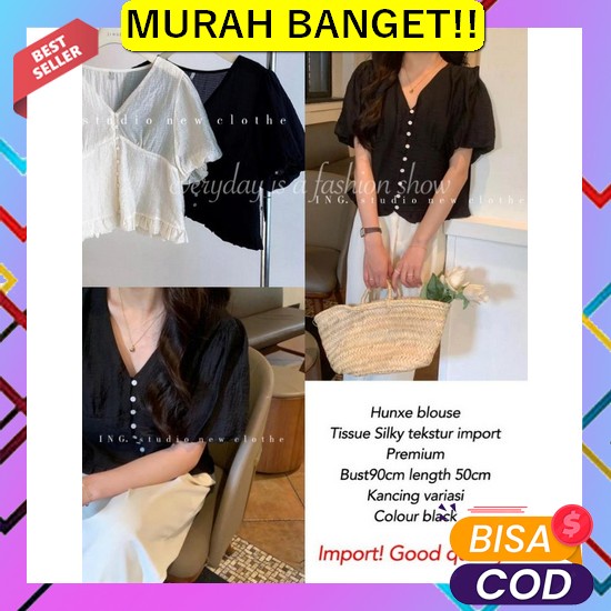 Daster Kimono Centini Jumbo | Daster Silang Kekinian Ld 110| Daster Ki Hunxe Blouse Import Prm Hitam