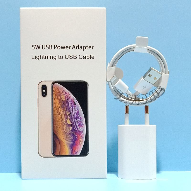 Adaptor Kepala Charger Casan iP 5 5S 5C 6 6S 7 8 Plus X XR XS MAX SE Fast Charging Lightning to USB