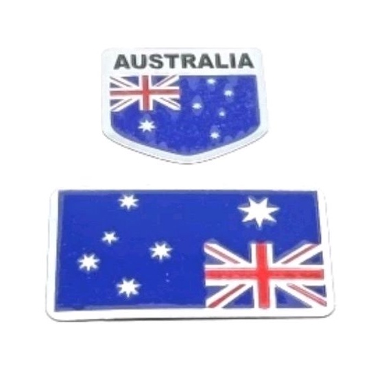 Stiker Emblem Mobil Bendera AUSTRALIA Bahan Aluminium