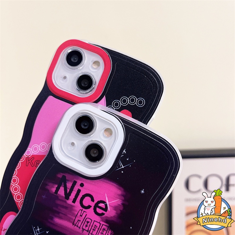 Xiaomi Redmi 12C A1 A1+ 10C 10A 10 9 9A 9C 9T Redmi Note 11 11s 10 10s 9 9s 8 Pro Xiaomi 11 Lite 11T Pro 10T Pro 12 Pro Poco F3 X3 Pro NFC  Poco X4 Pro Pink Graffiti Casing Ponsel Bahasa Inggris Tahan Guncangan Aesthetic Soft Case