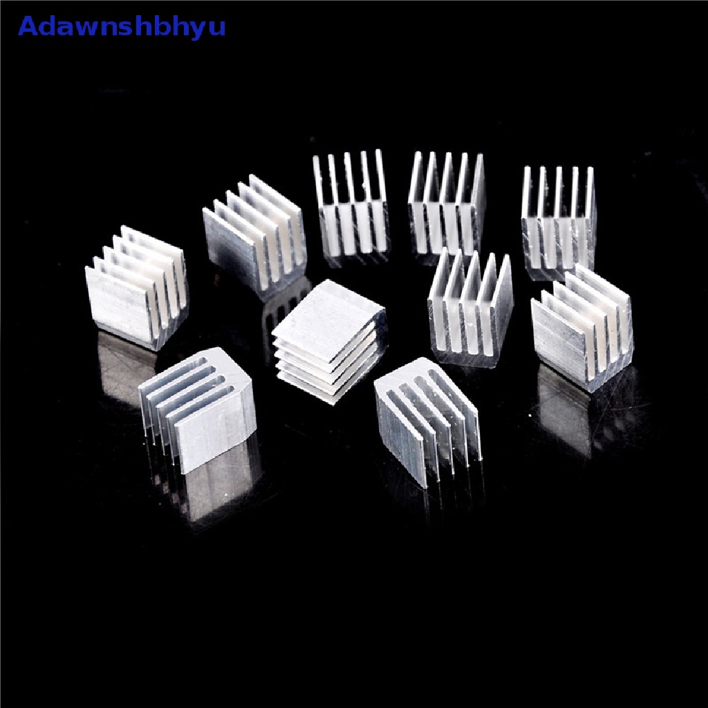 Adhyu 10pcs Pendingin Aluminium 9x9x12MM Heat Sink RAM Radiator Heatsink Cooler ID