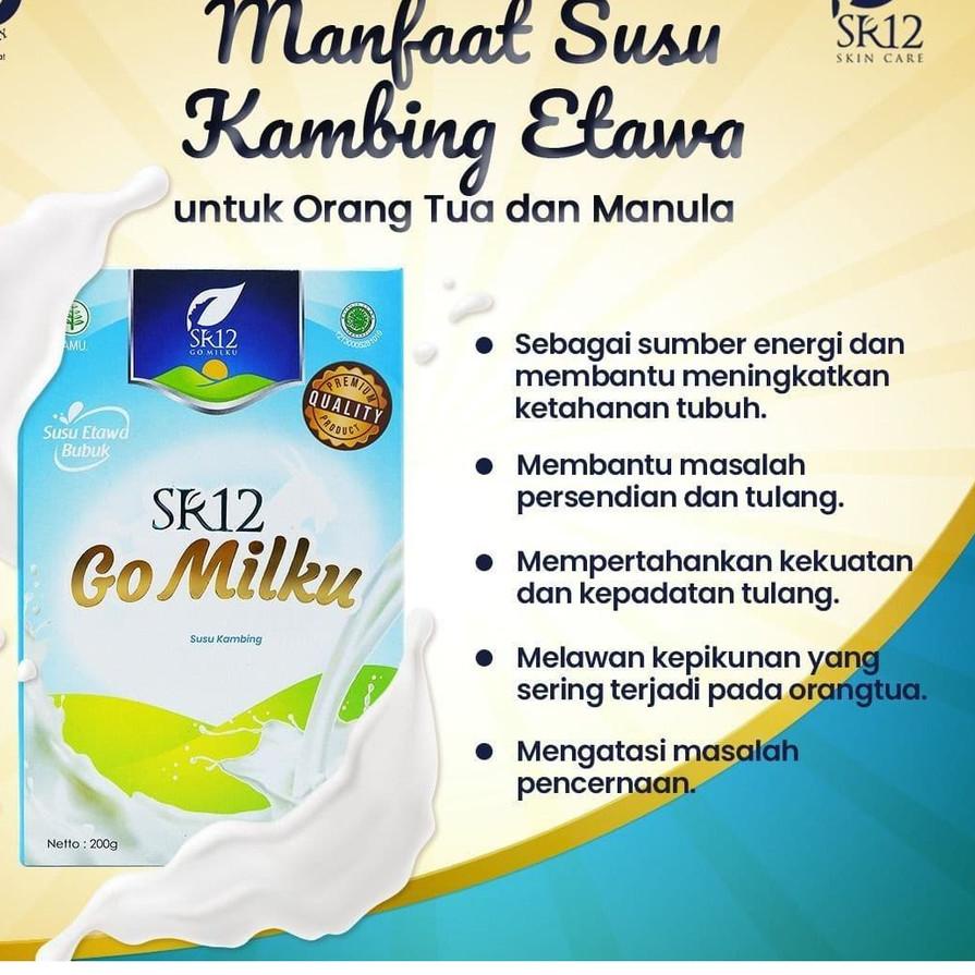 

GRATIS ONGKIR✅[TANPA GULA] Susu Kambing Etawa Bubuk GOMILKU SR12 GO MILKU BPOM Plus Madu Daun Kelor Ikan Gabus|RA9