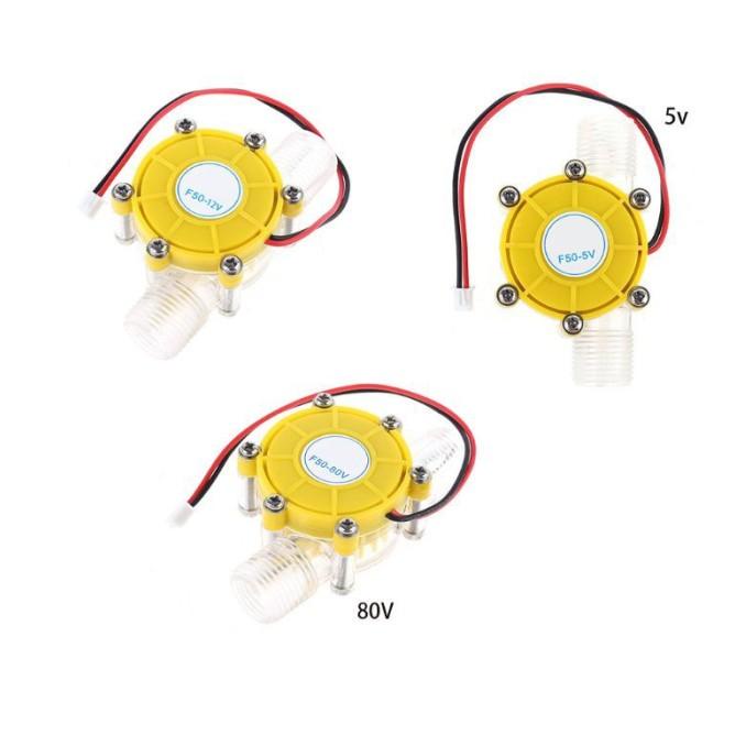 Pcf Pompa Air Mini Dc 5V / 12V / 80V 10W Konversi Aliran Turbin Hidro
