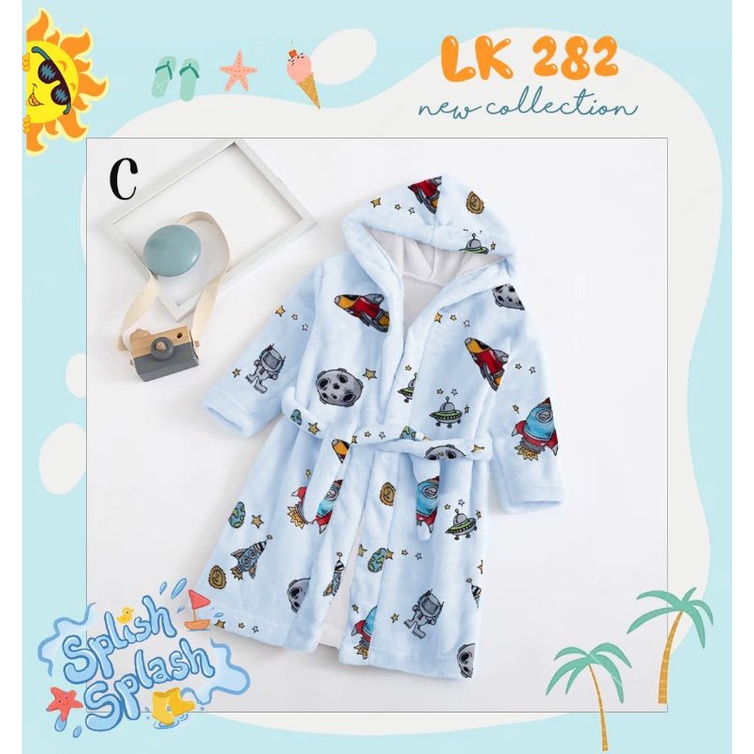 Kimono Handuk Anak Space / Kimono Renang Anak / Kimono Handuk Anak Laki-Laki