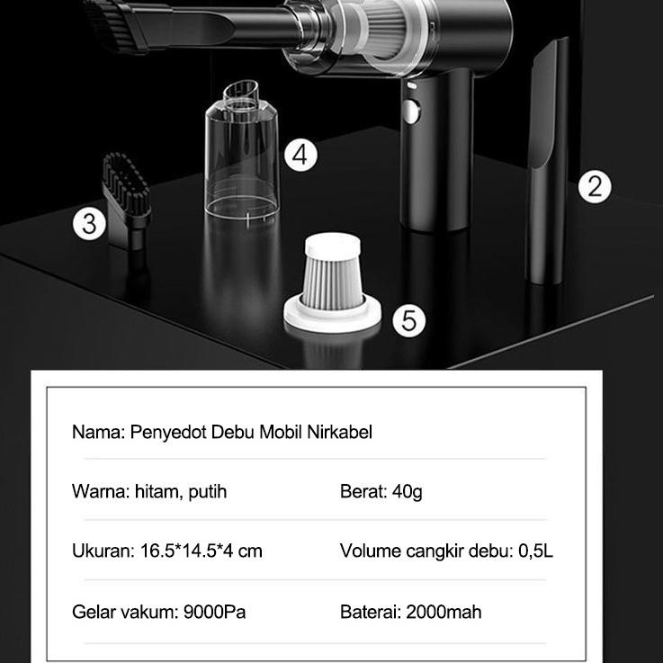 Super Stock AmazeFan Vacum Cleaner portable alat Penyedot Debu mobil Mini Wireless vacuum cleaner la