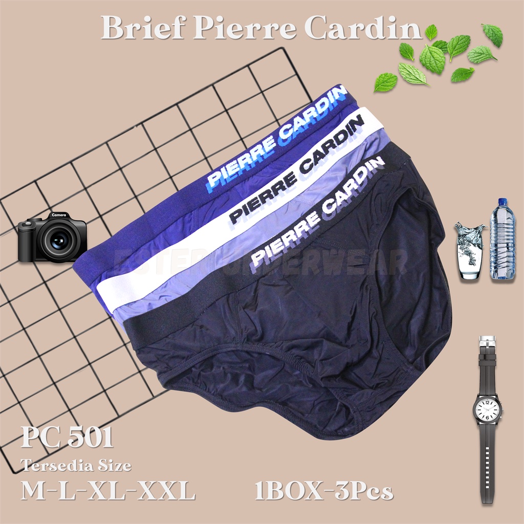 Pierre Cardin Celana Dalam Pria PC 501 1 Box isi 3Pcs