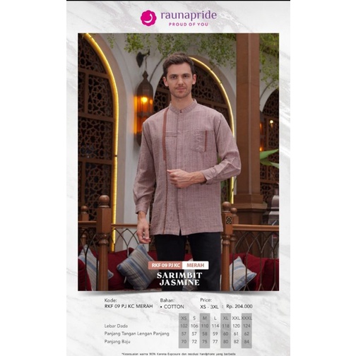 baju Koko dewasa simpel terbaru Rauna Rkf 09