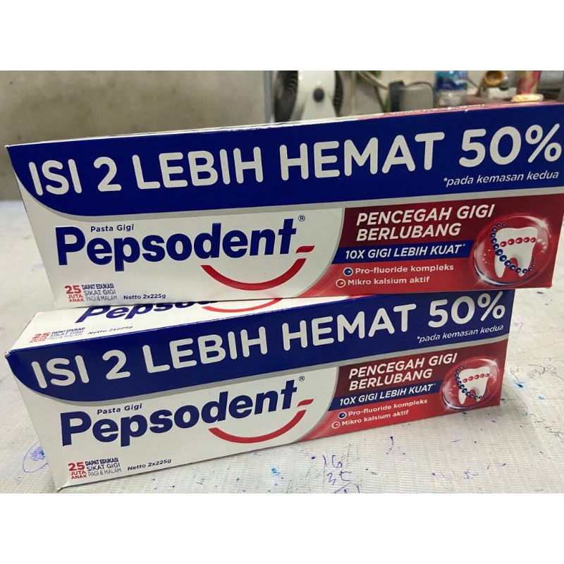 Pepsodent isi 2 225gr