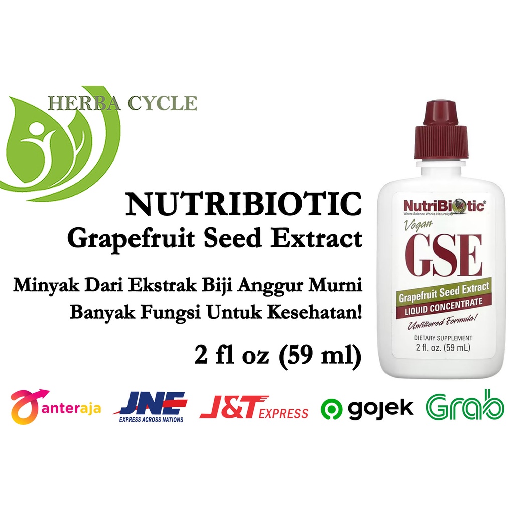 Nutribiotic Vegan GSE Liquid 59ml Grapefruit Seed Extract Multivitamin ORI USA