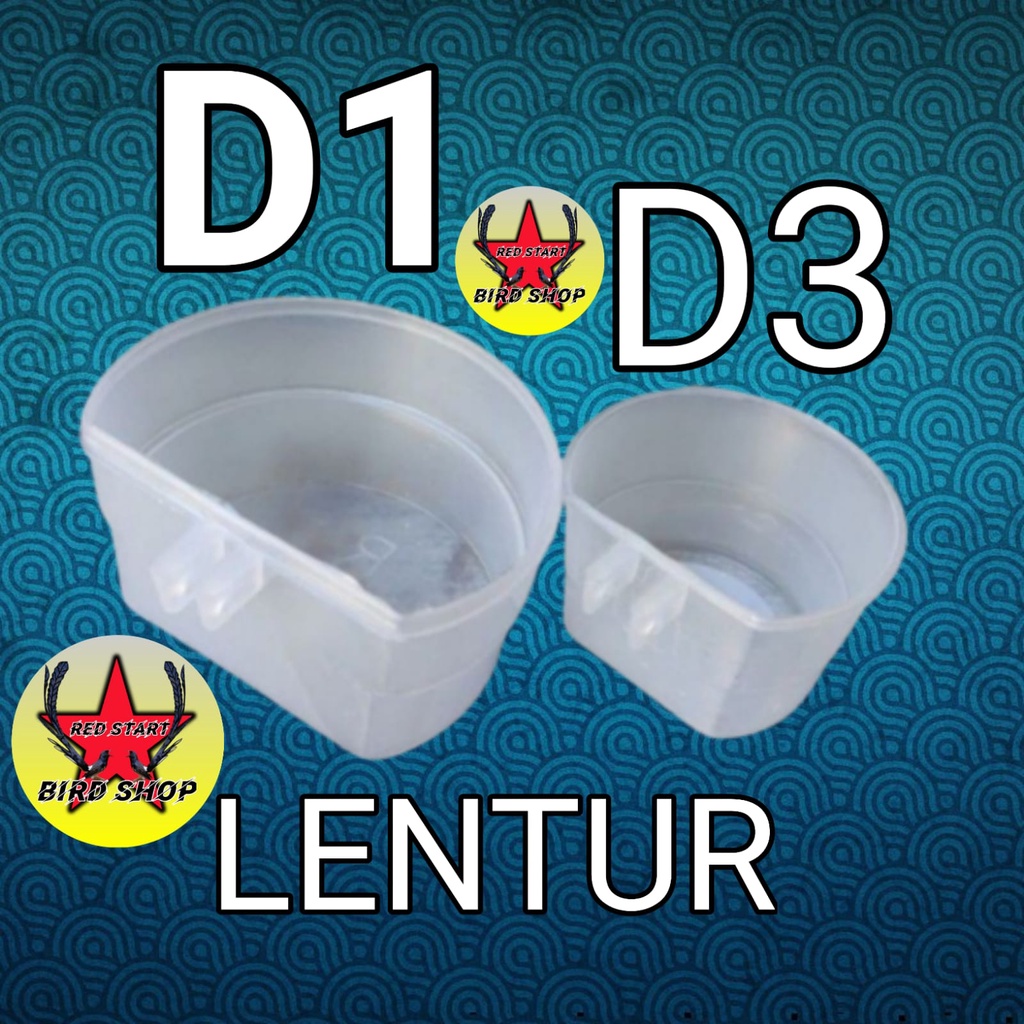 cepuk tempat minum burung D1&amp; D3 Lentur NO TUTUP