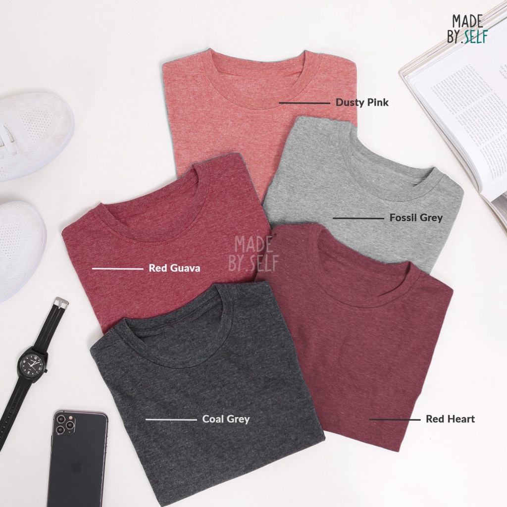 Twotone Misty Cotton Premium 30s Kaos Polos Misty Twotone