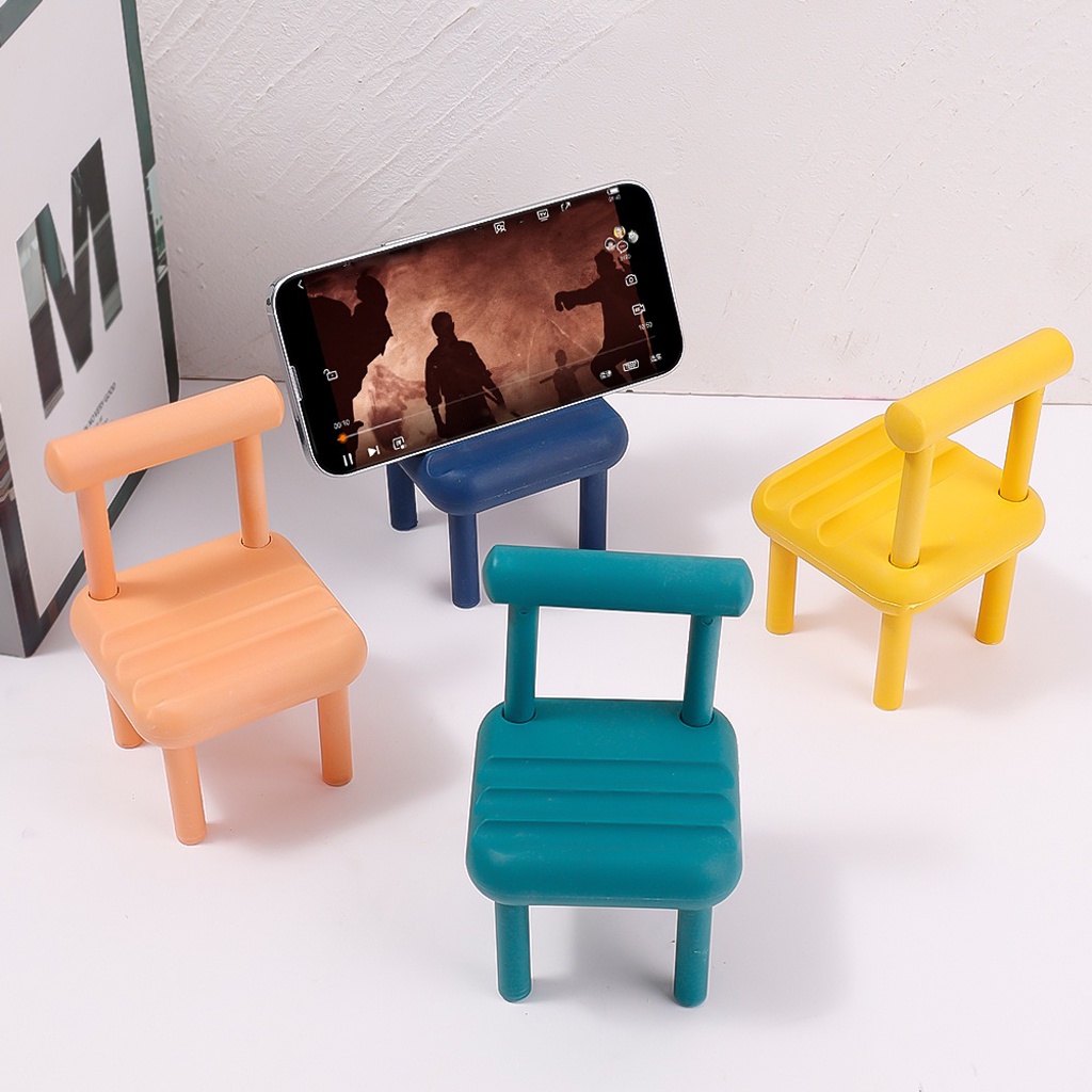 BRGUNIK Stand HP Kursi 3D Universal / Stand Holder HP Model Kursi / Holder HP Kursi 3D / Stand Bangku 3D Mini / Dudukan Handphone HP Kursi R831