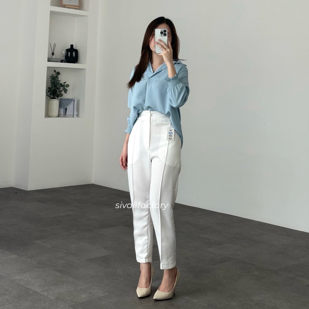 SIVALI Azora Pants - Ankle Pants Petite Friendly Celana Kantor Formal Casual - Celana 7/8