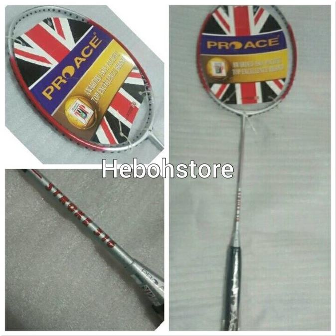 RAKET BADMINTON PRO ACE STROKE 316 ORIGINAL KOMPLIT