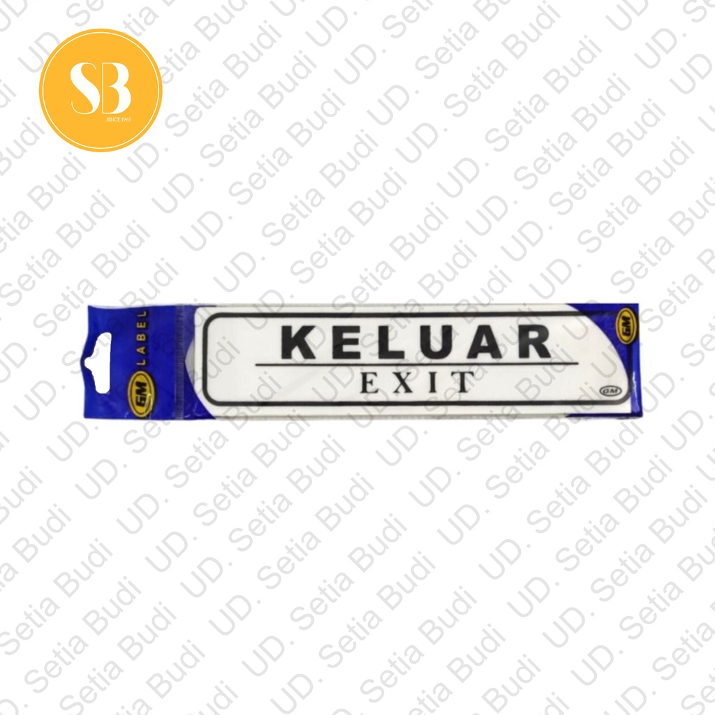 Label GM Kecil Keluar LK 118