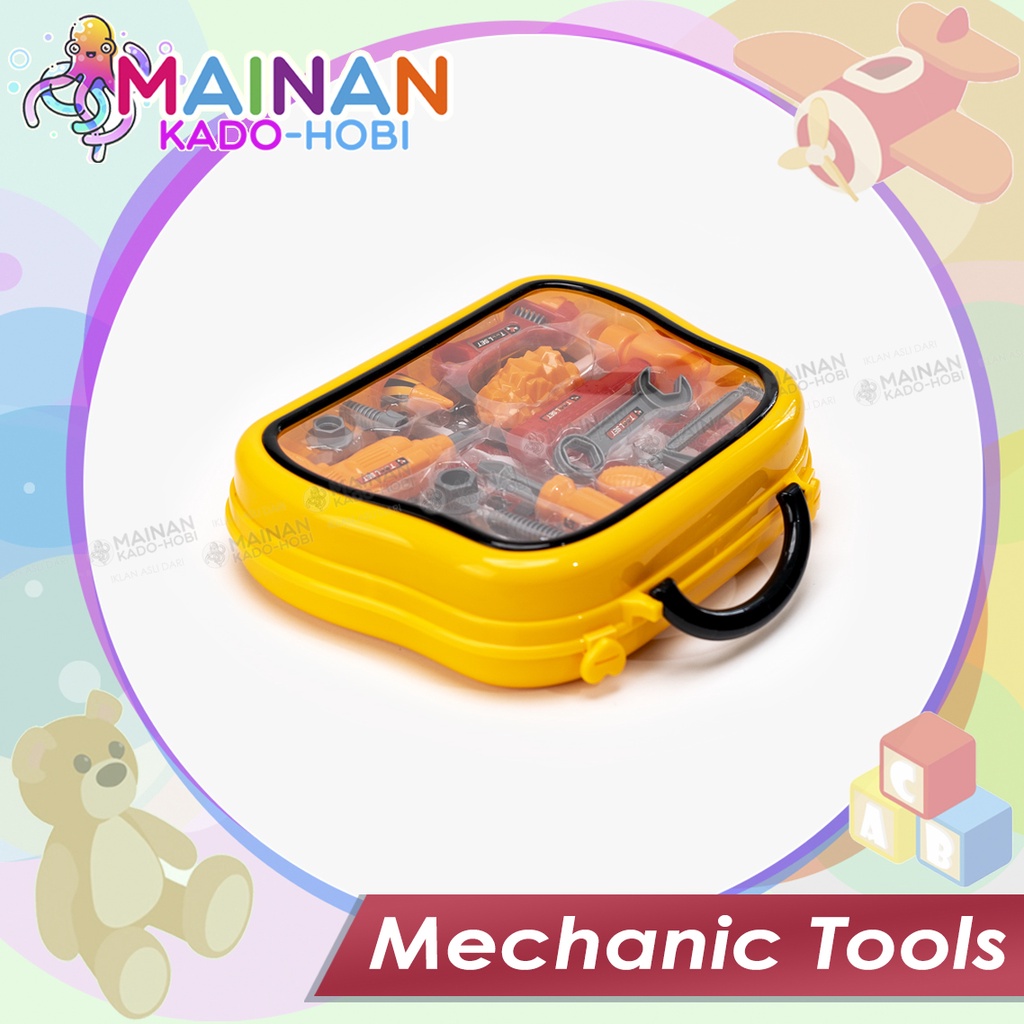 MAINAN ANAK MOTORIK MECHANIC TOOLS SET BOX ALAT KONSTRUKSI MEKANIK