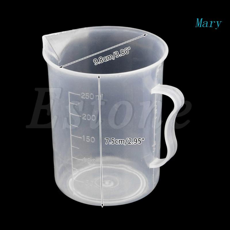 Gelas Ukur Plastik Mary150 /250 /500 /1000/2000ML Jug Pour Spout Surface Dapur 1Pc