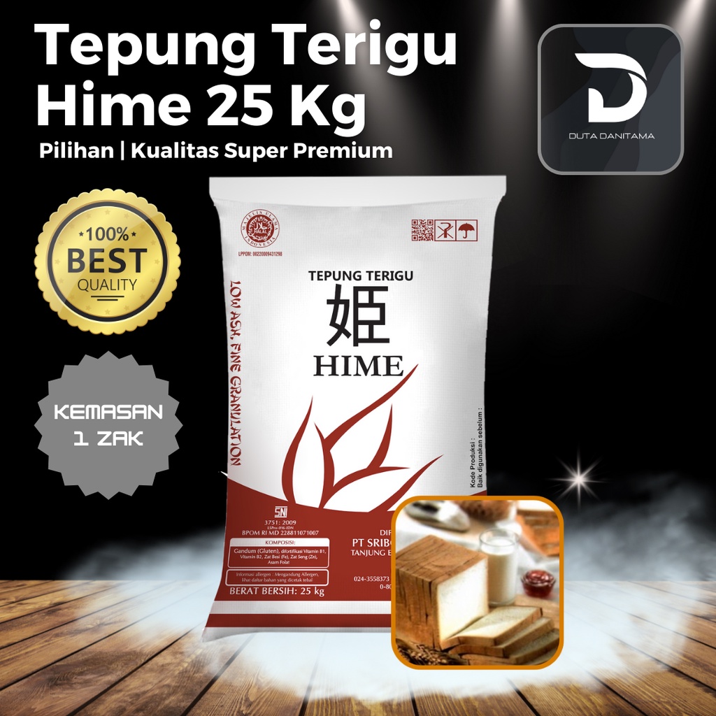 

Tepung Terigu Sriboga Hime 1 Sak (25 kg)