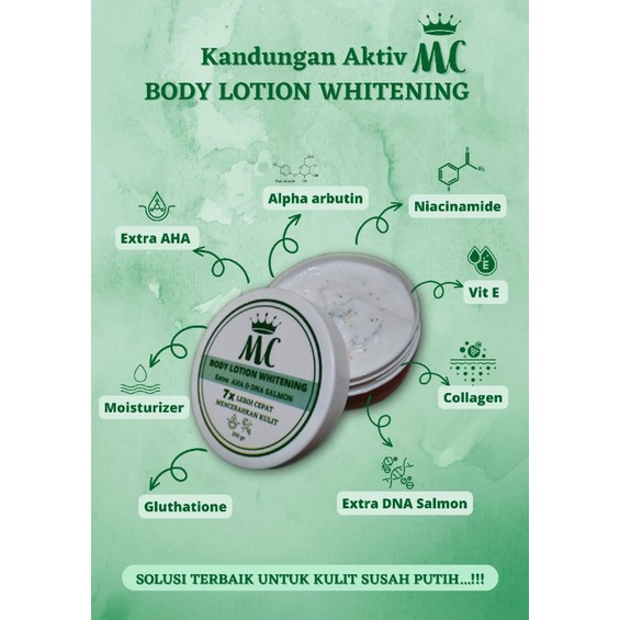 MC Body lotion whitening 7x lebih cepat putih