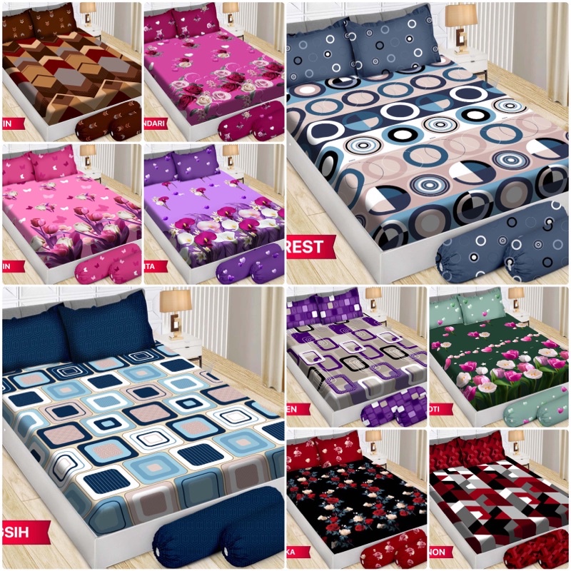 (BISA COD) SPREI BONITA NO 2 UK 160*200 CM DIJAMIN TIDAK LUNTUR