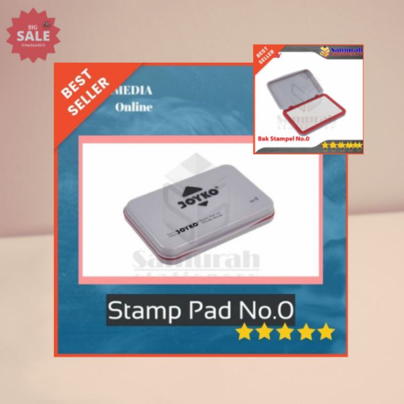 

Stamp Pad Polos Joyko No. 0 Kecil / Bantalan Stampel(ORIGINAL PRODUK)