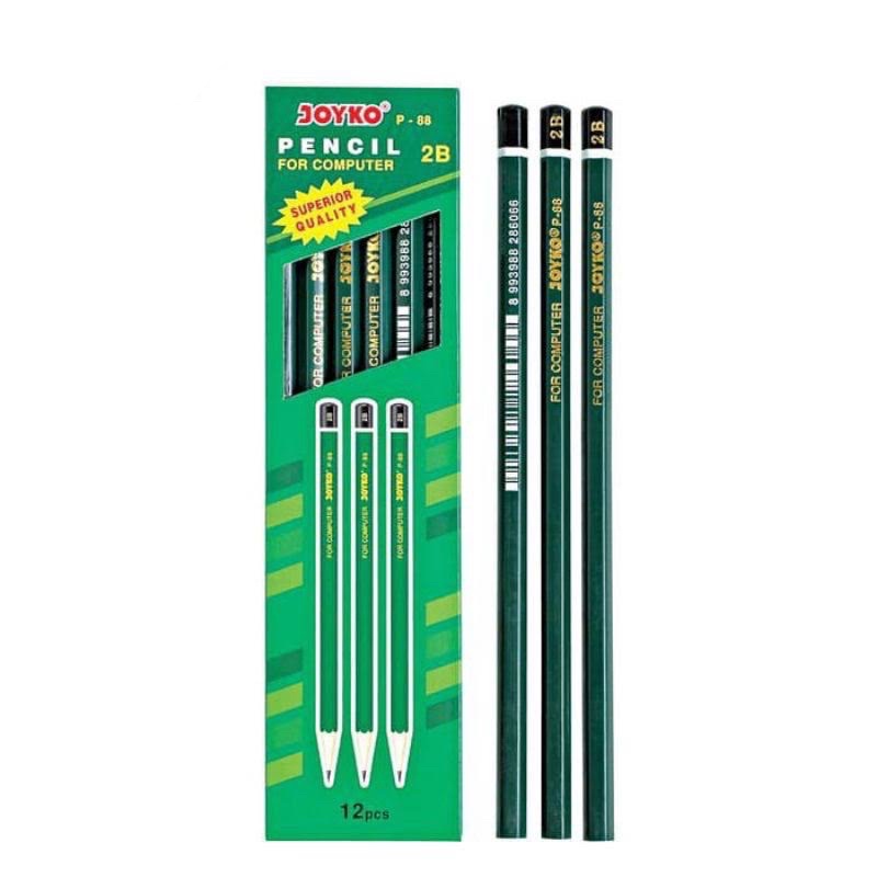 Pensil hijau 2B merk Joyko type P88